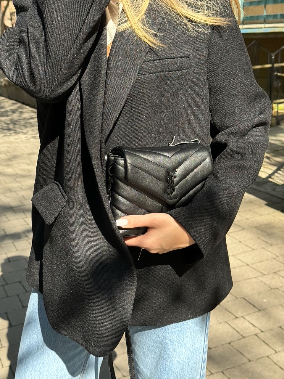 Saint Laurent Toy LouLou In Quilted Leather Black/Black - 9