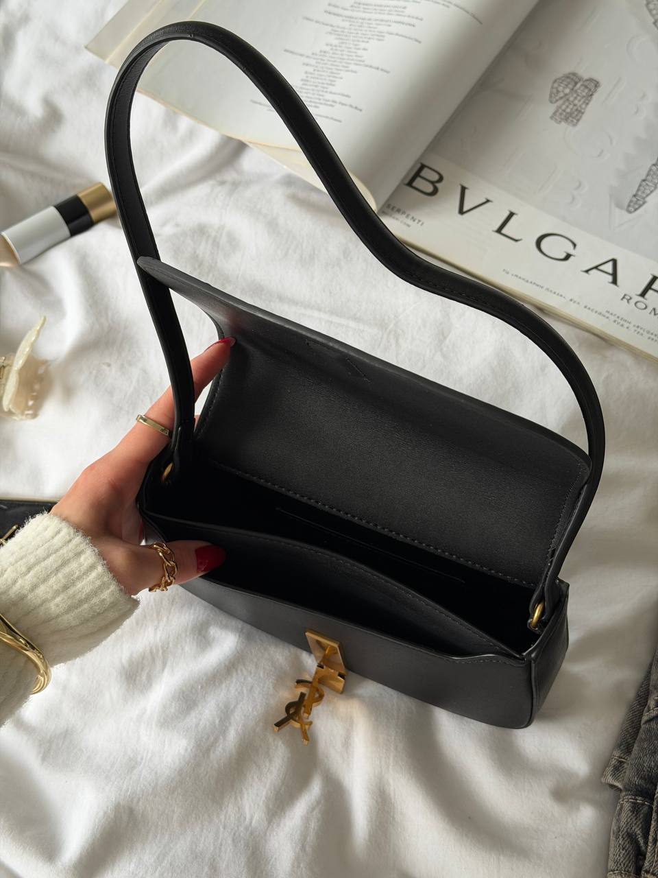 Saint Laurent Voltaire in Box Black/Gold - 12