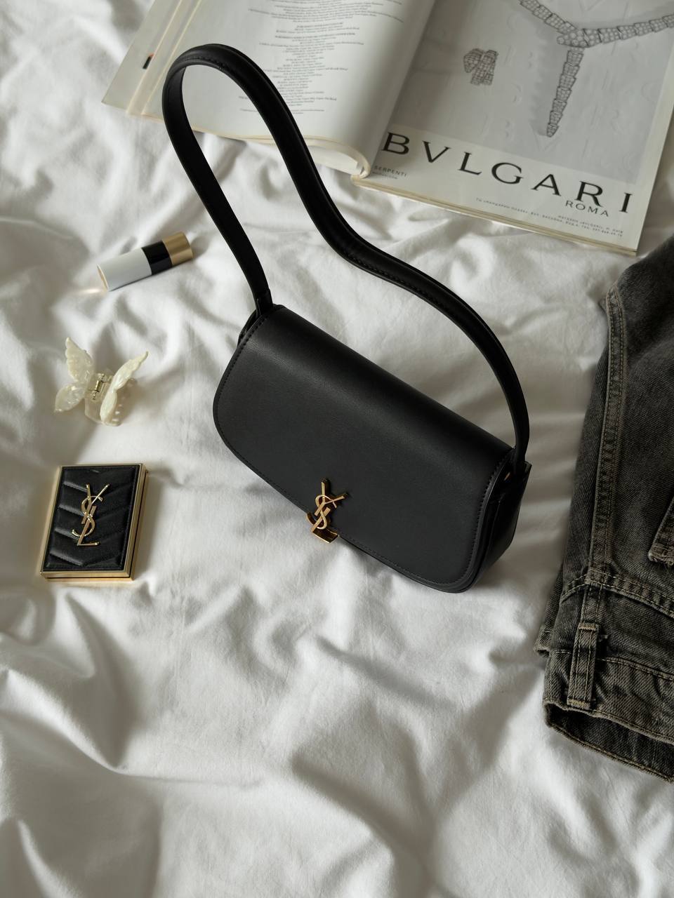 Saint Laurent Voltaire in Box Black/Gold - 9