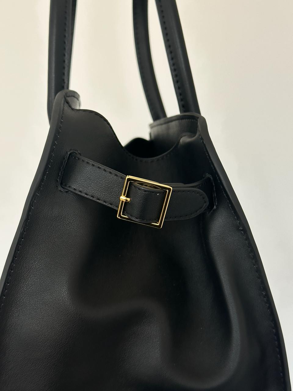 The Row Soft Margaux 26 Bag in Leather Black - 7