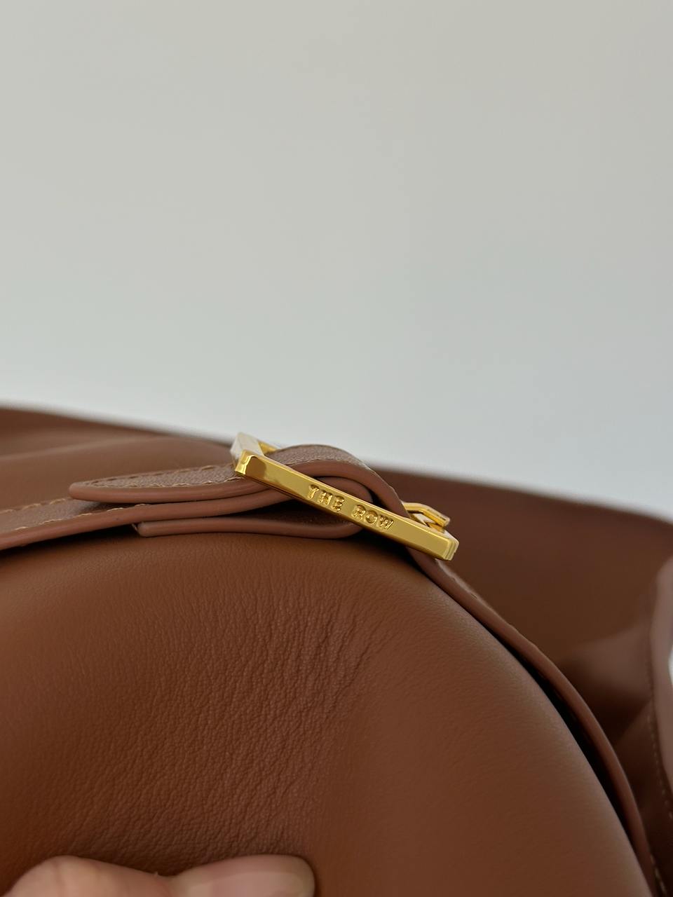 The Row Soft Margaux 39 Bag in Leather Ginger - 10