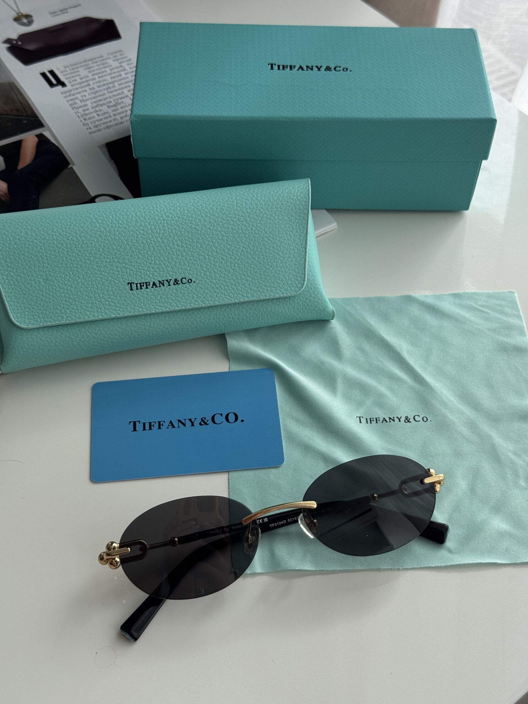 Tiffany &amp; CO Black/Gold TF3104D 6216/S4 2N - 3