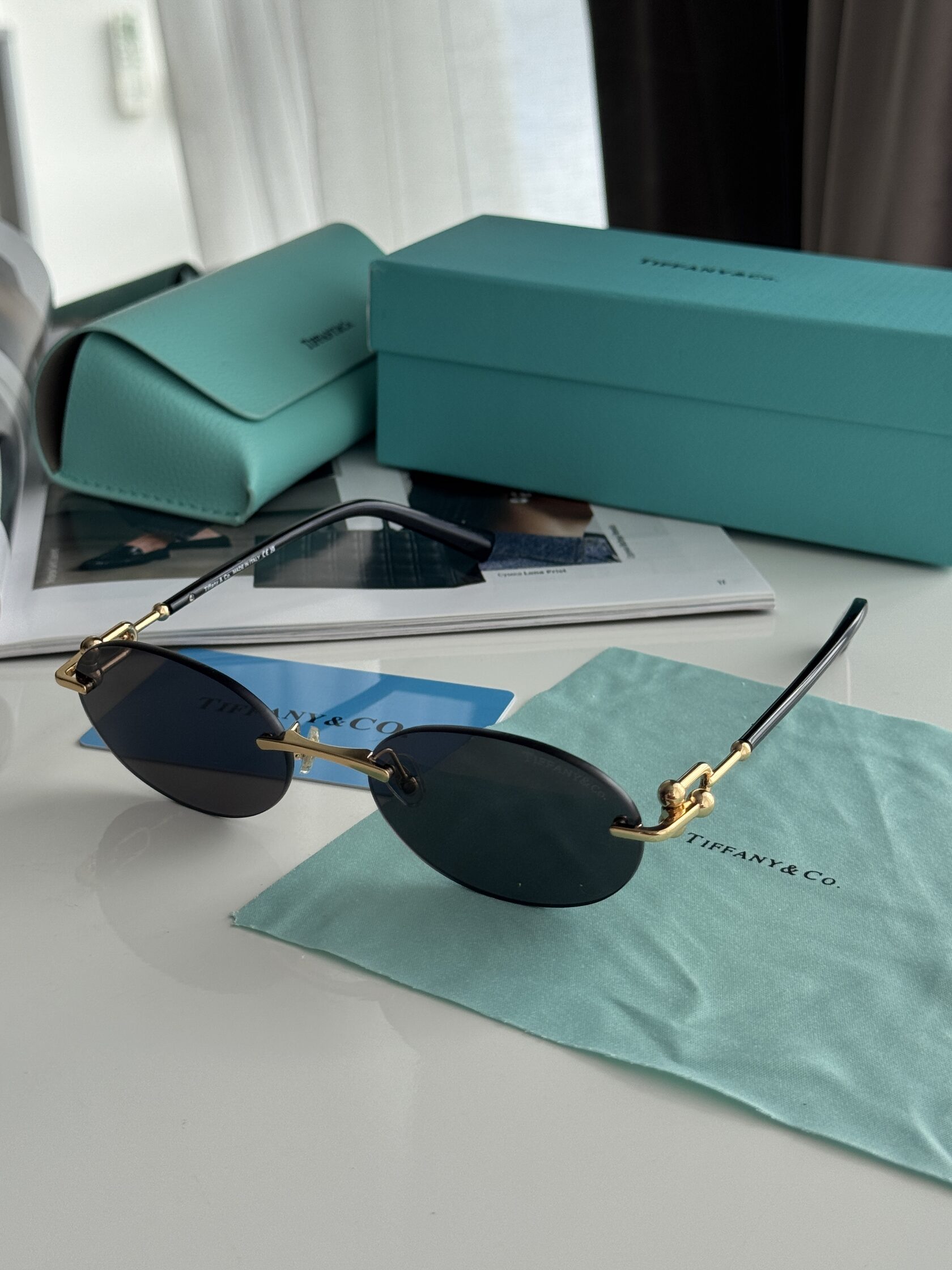 Tiffany &amp; CO Black/Gold TF3104D 6216/S4 2N - 6