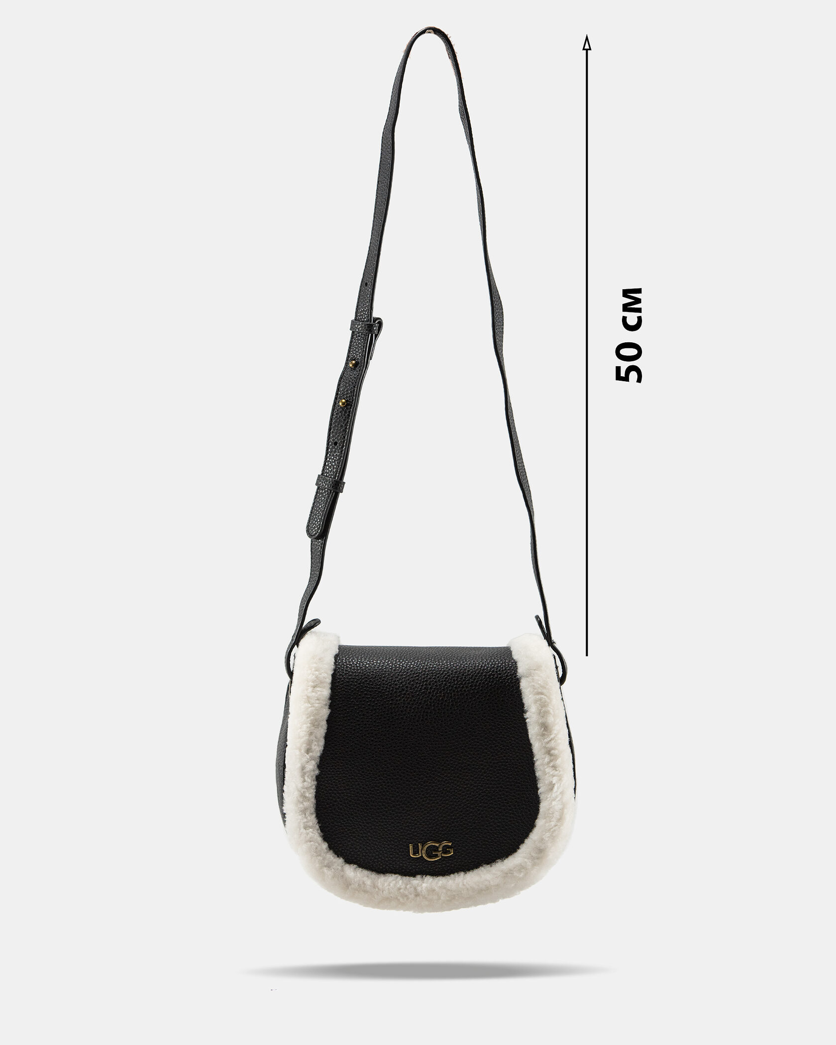 UGG Heritage Crossbody Bag in Black Leather - 4