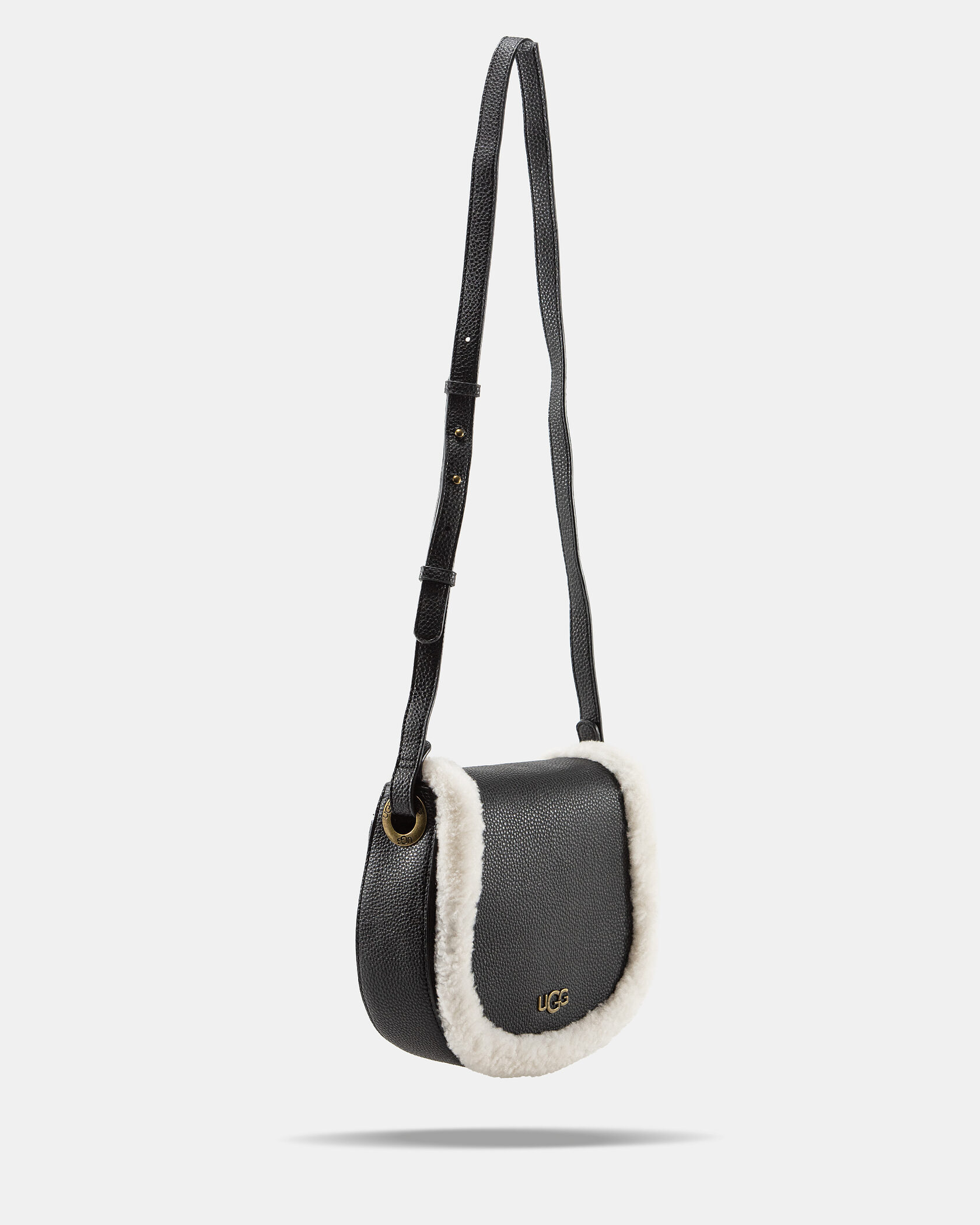 UGG Heritage Crossbody Bag in Black Leather - 5