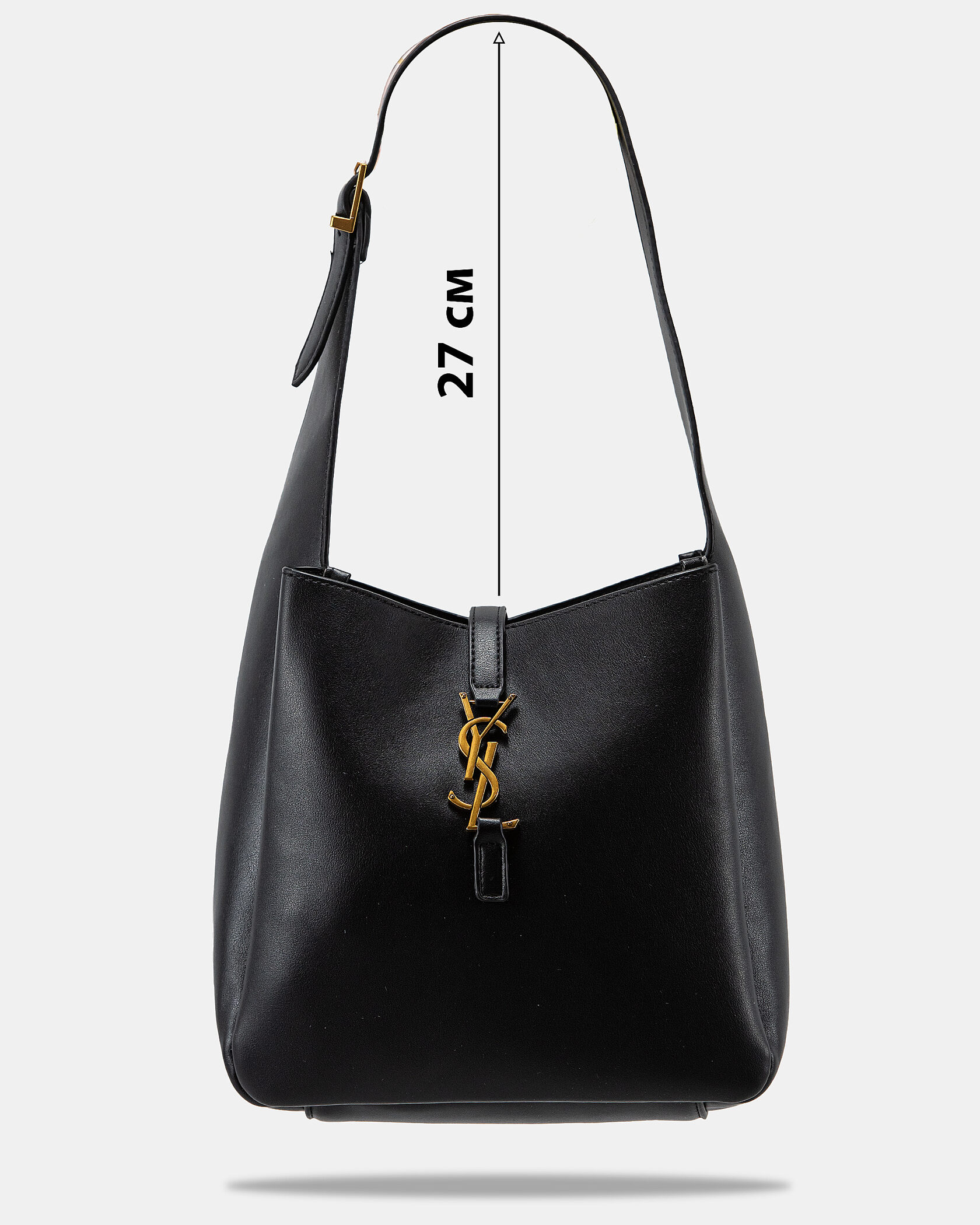 Yves Saint Lauren LE 5 À 7 supple small in grained leather - 4