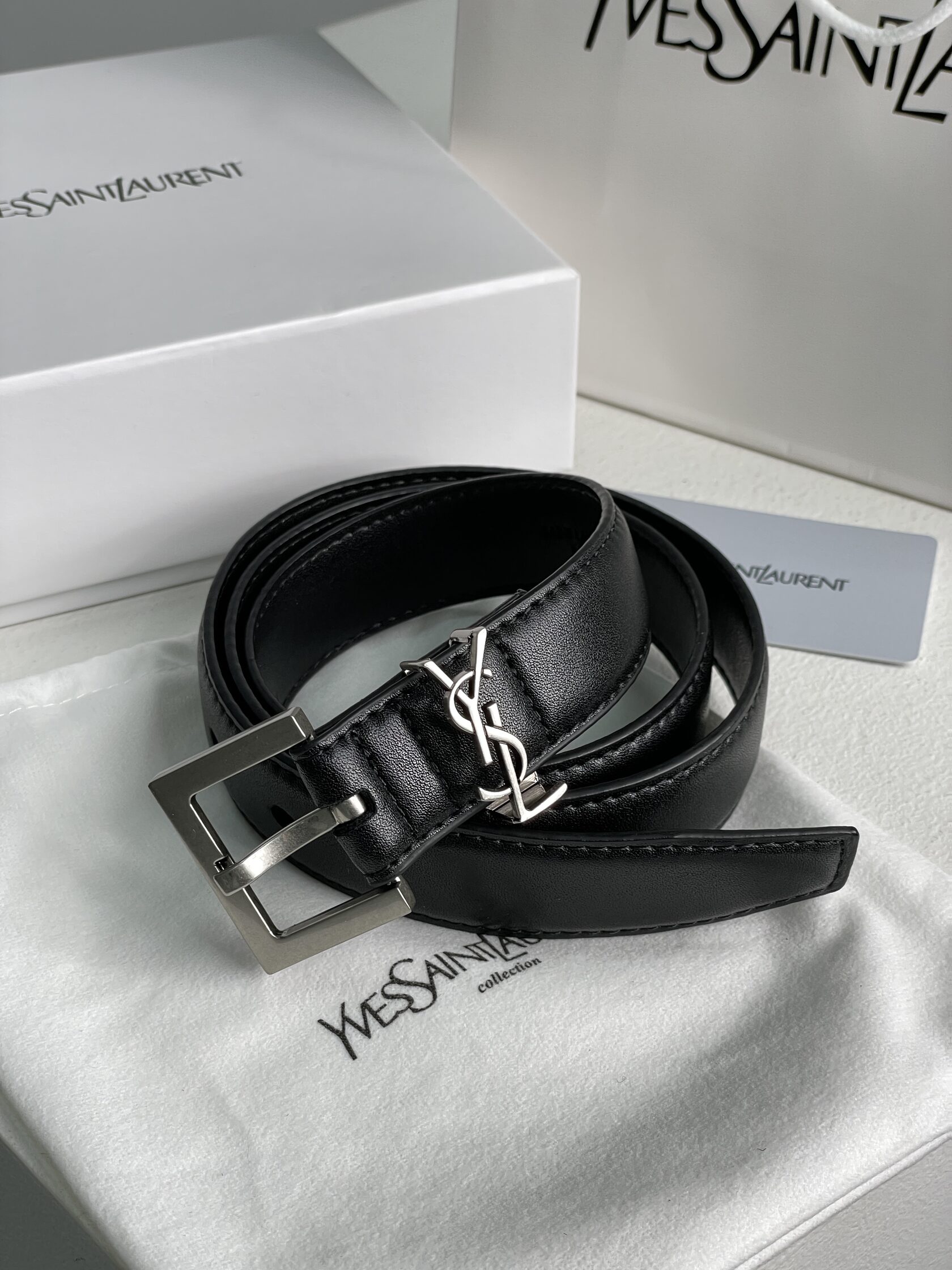 Yves Saint Laurent Belt Silver