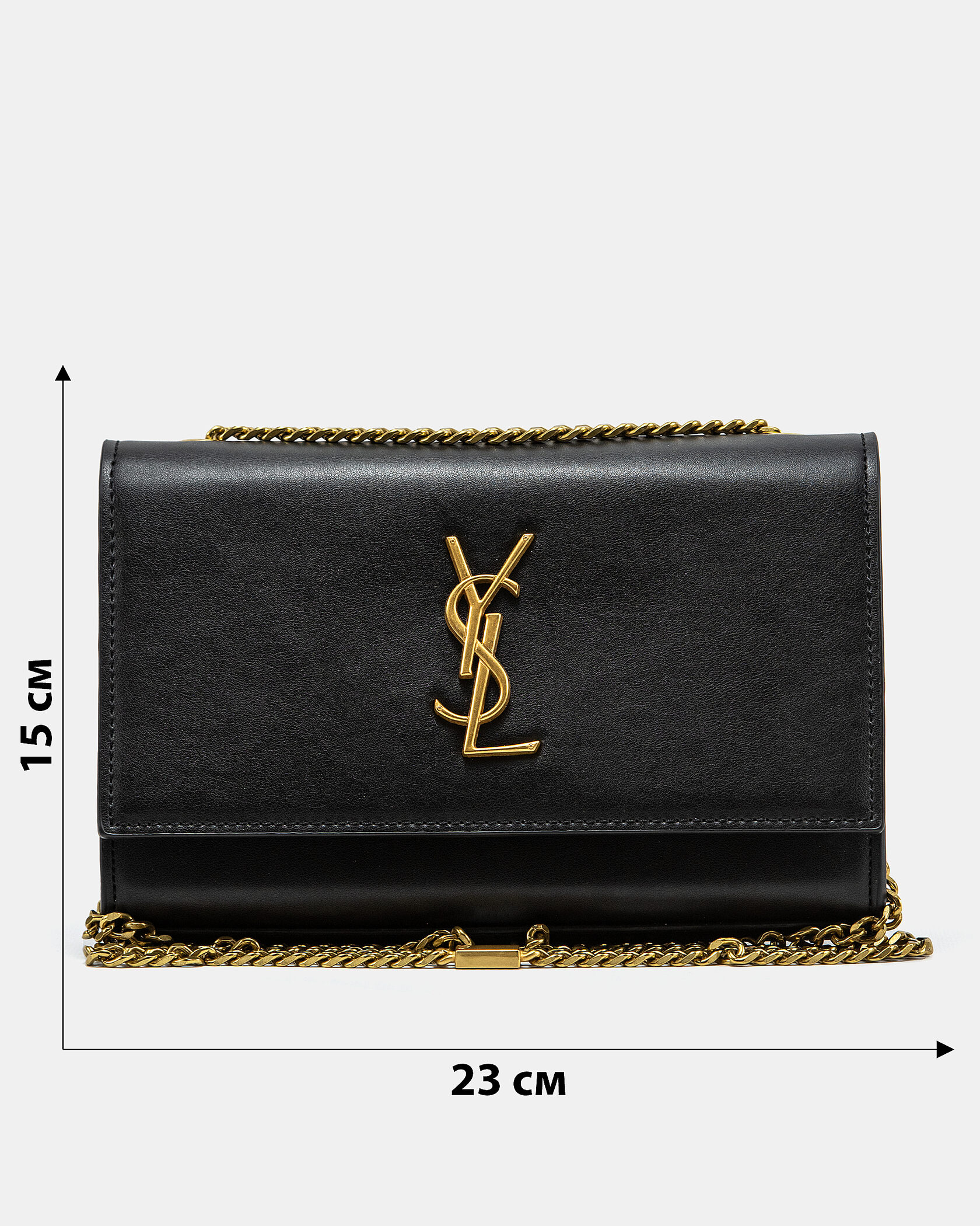 Yves Saint Laurent Kate Small Black/Gold - 3