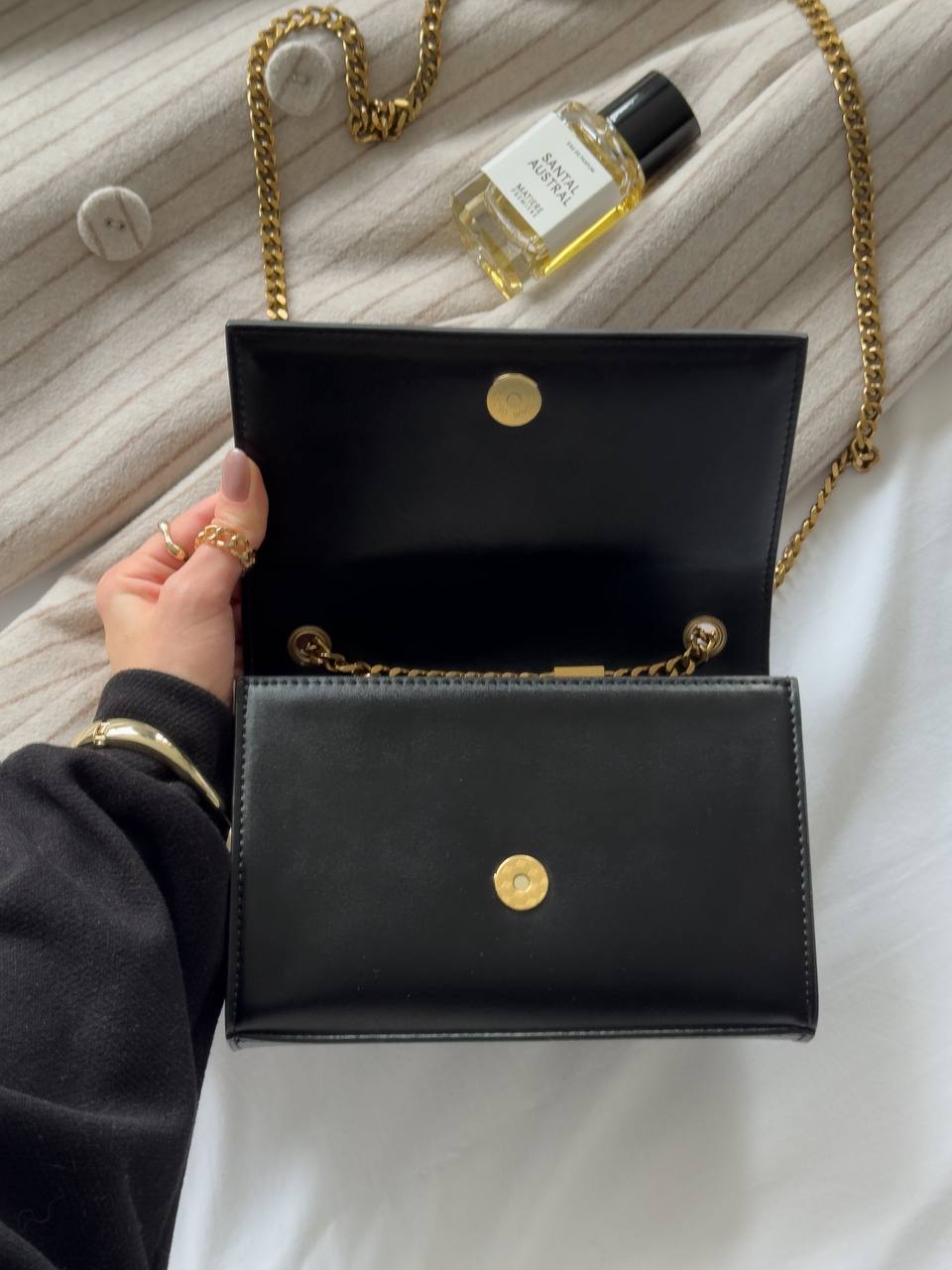 Yves Saint Laurent Kate Small Black/Gold - 13