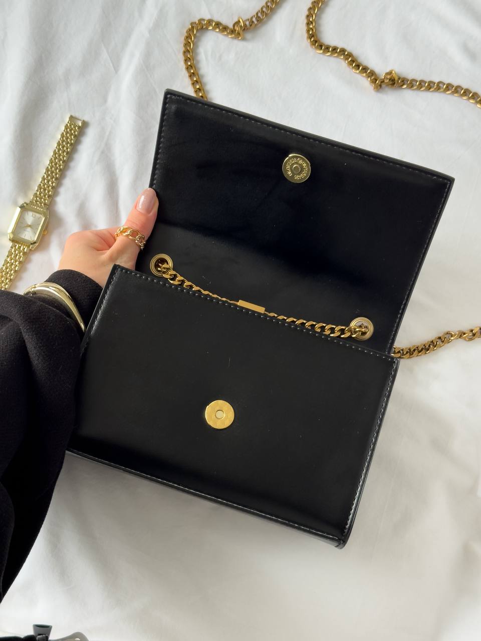 Yves Saint Laurent Kate Small Black/Gold - 16