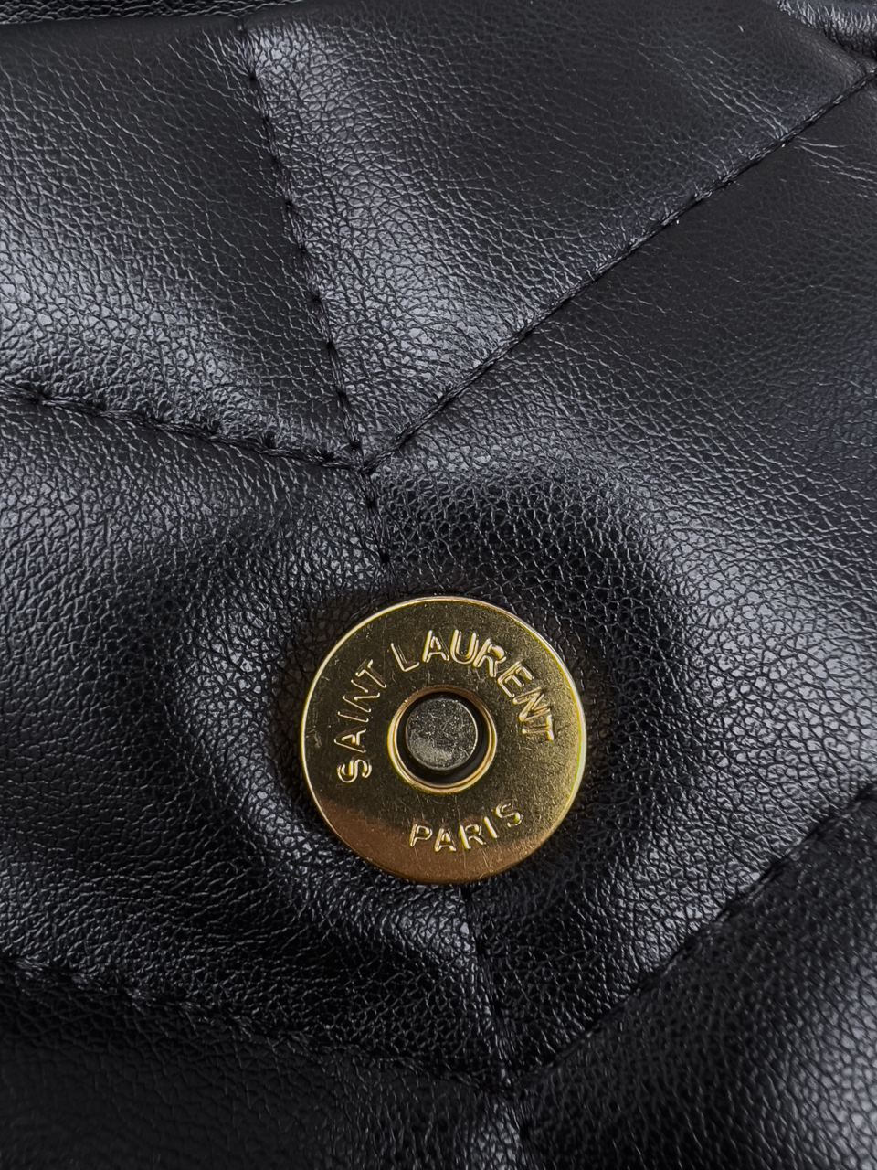 Yves Saint Laurent Puffer Small in Nappa Leather Gold Chain - 17