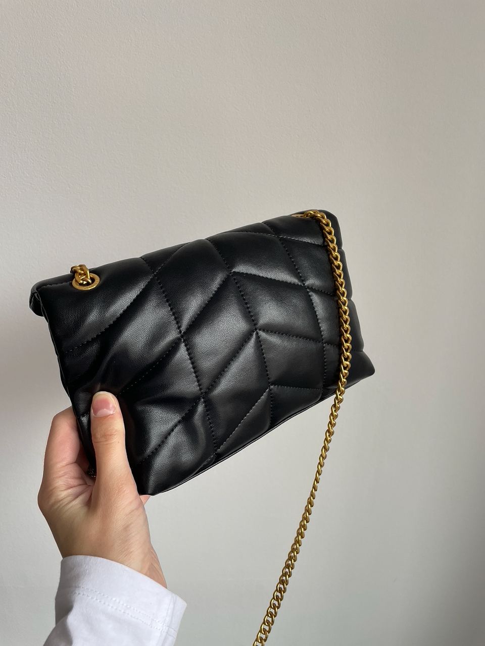 Yves Saint Laurent Puffer Small in Nappa Leather Gold Chain - 10