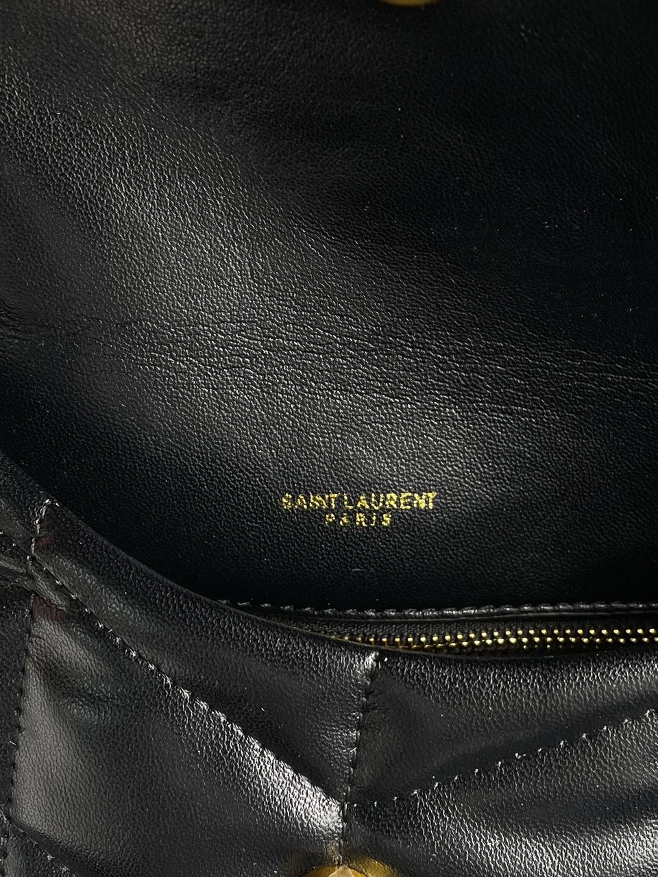 Yves Saint Laurent Puffer Small in Nappa Leather Gold Chain - 16