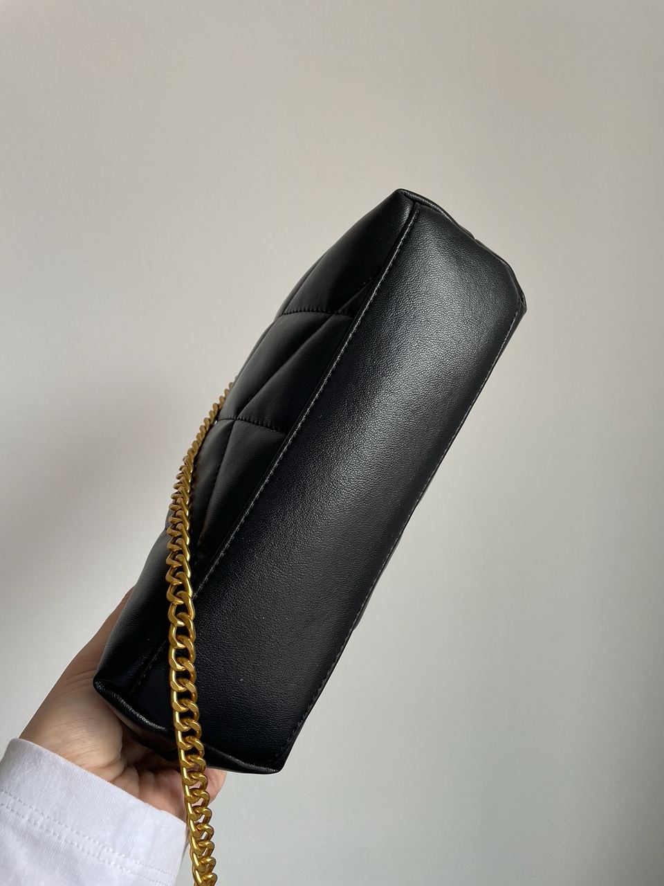 Yves Saint Laurent Puffer Small in Nappa Leather Gold Chain - 4