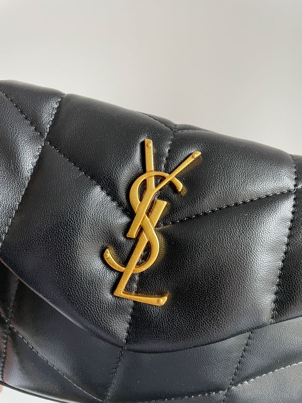 Yves Saint Laurent Puffer Small in Nappa Leather Gold Chain - 7