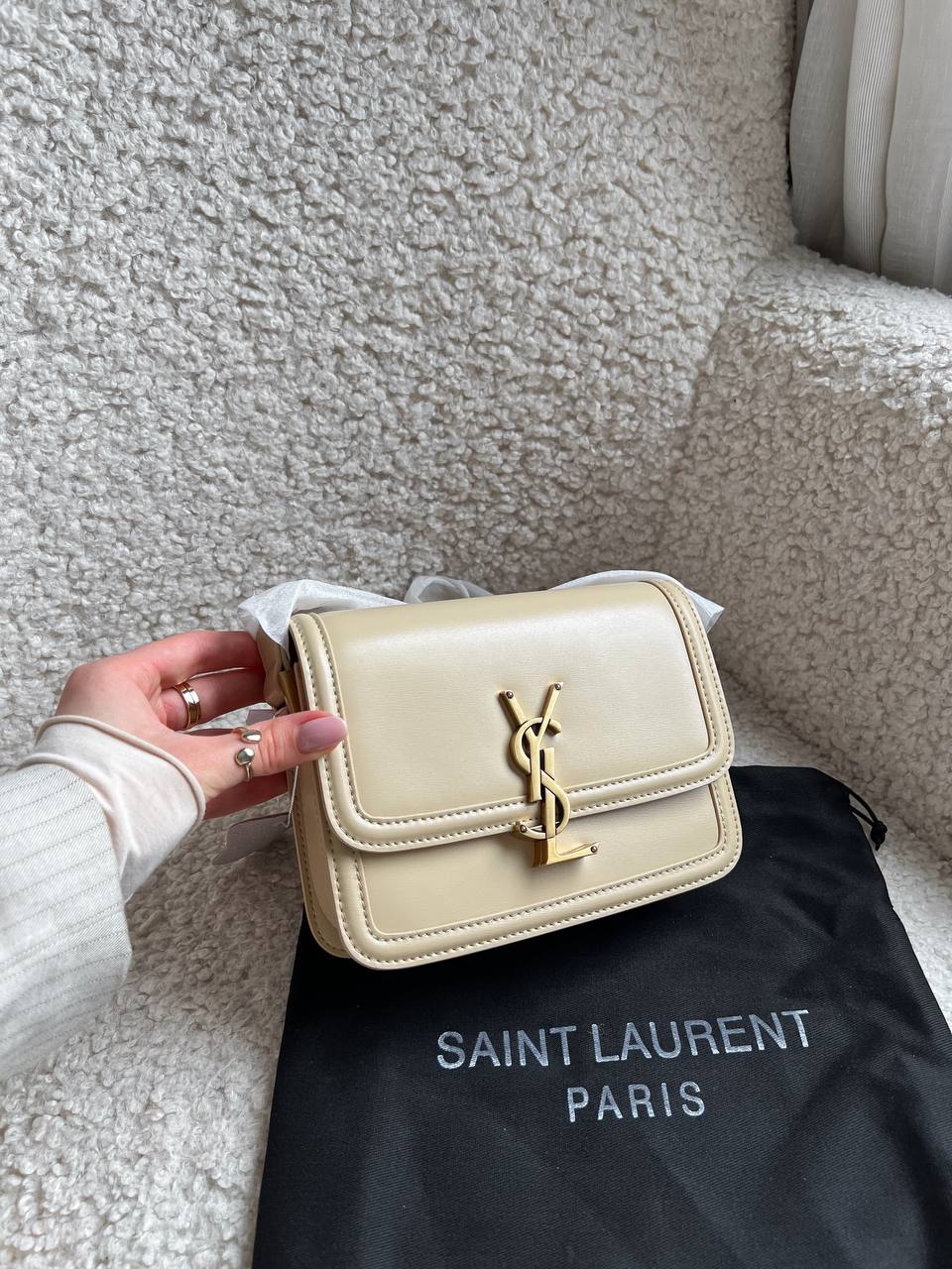 Yves Saint Laurent Small Solferino Cream - 4