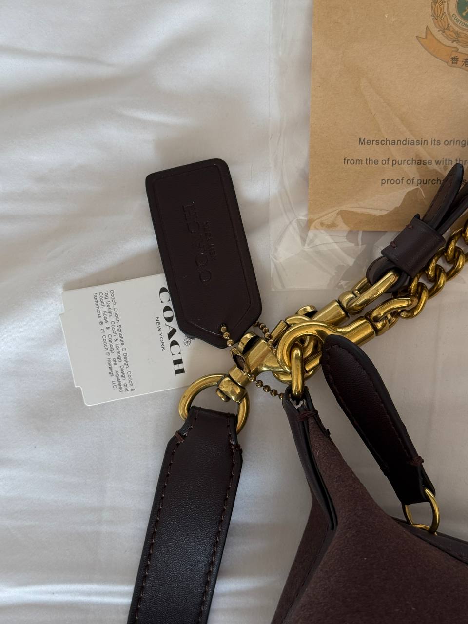 Сoach Juliet Shoulder Bag Brown Suede - 12