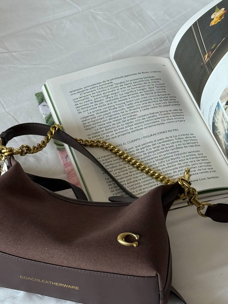 Сoach Juliet Shoulder Bag Brown Suede - 6